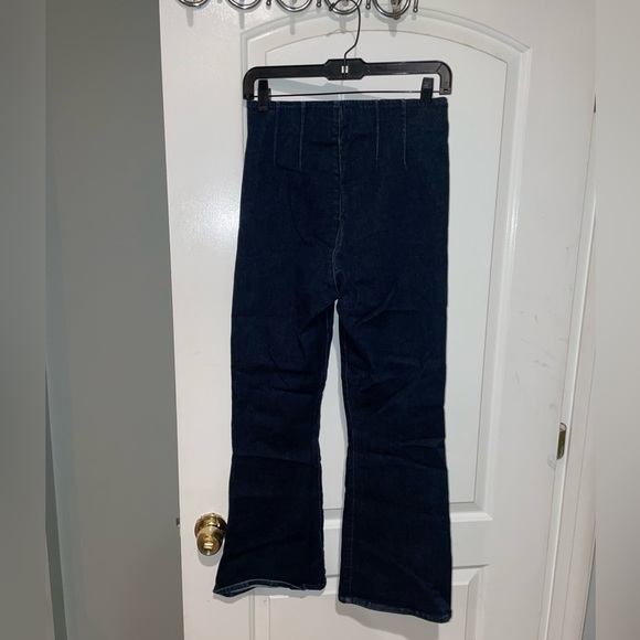 Veronica Beard Crosbie Wide Straight (Flare) Crop Leg High Rise Jeans 👖 Small - Picture 13 of 16